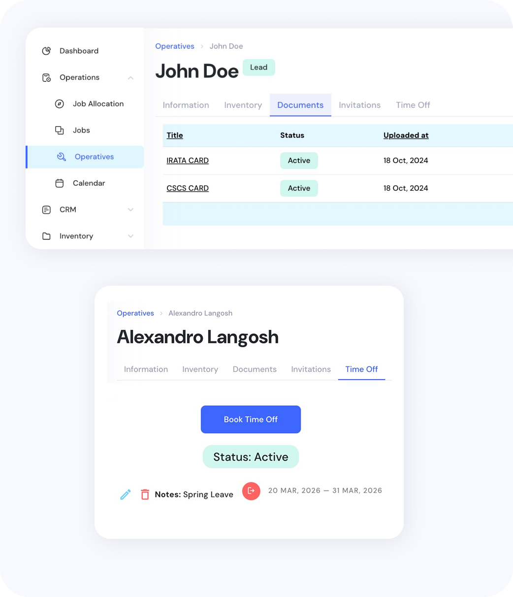 Personnel & Certification Management